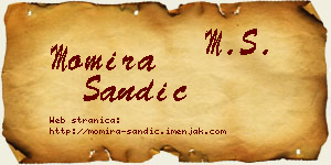 Momira Sandić vizit kartica